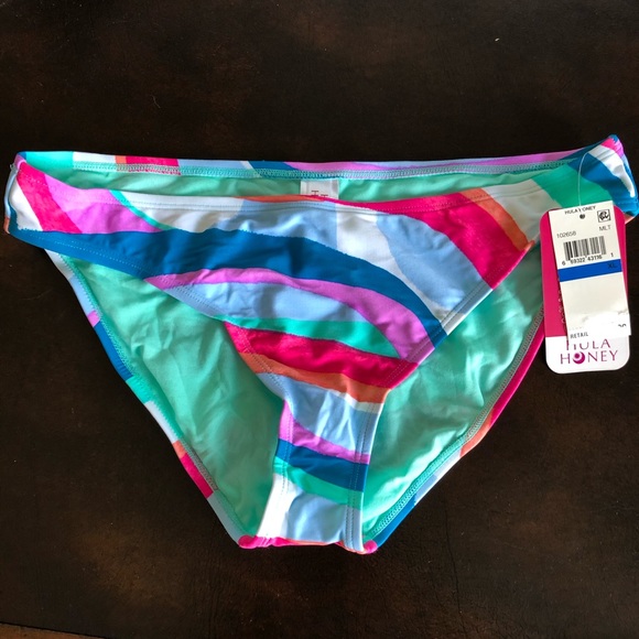 NWT Hula Honey Macys Flying Color Bikini Bottom XL - Picture 3 of 4